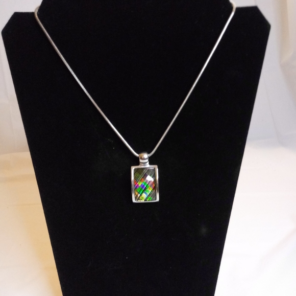 Vintage signed KC Necklace and Earrings - Picture 6 of 8